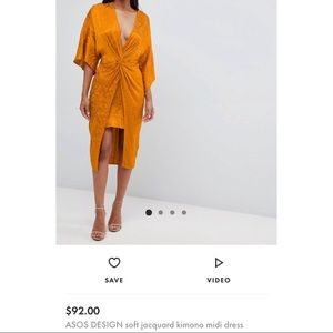 ASOS design soft jacquard dress worn once
